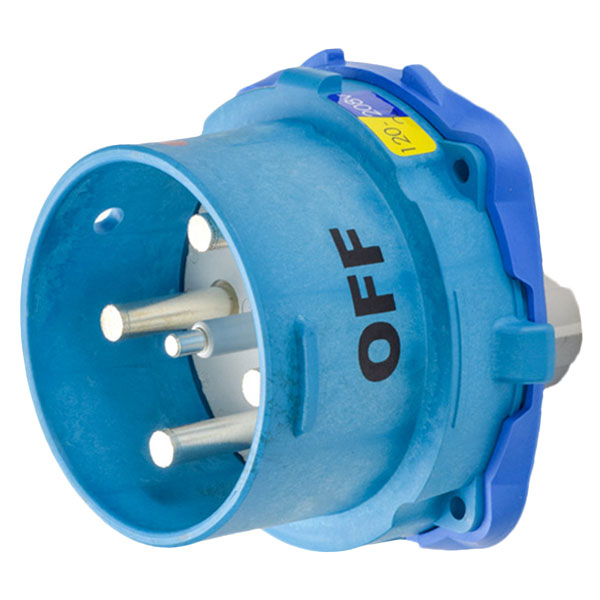 63-98167 - DSN150 INLET POLY BLUE SIZE 5 TYPE 4X IP 69 3P+N+G 150A 120/208 VAC 60 Hz NO AUX